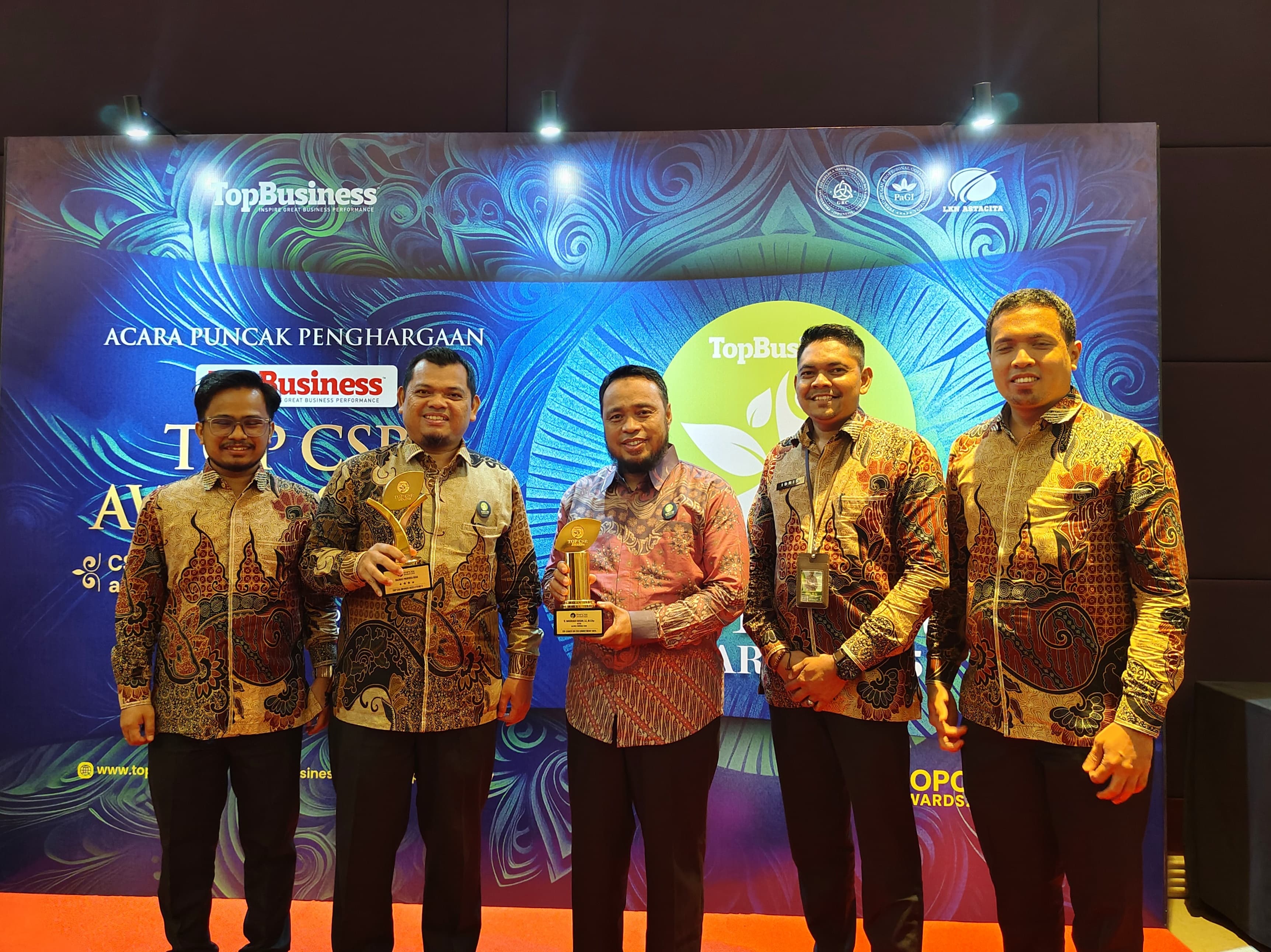 Raih Dua Penghargaan TOP CSR Award 2025, Bukti Baznas Riau Makin Dipercaya