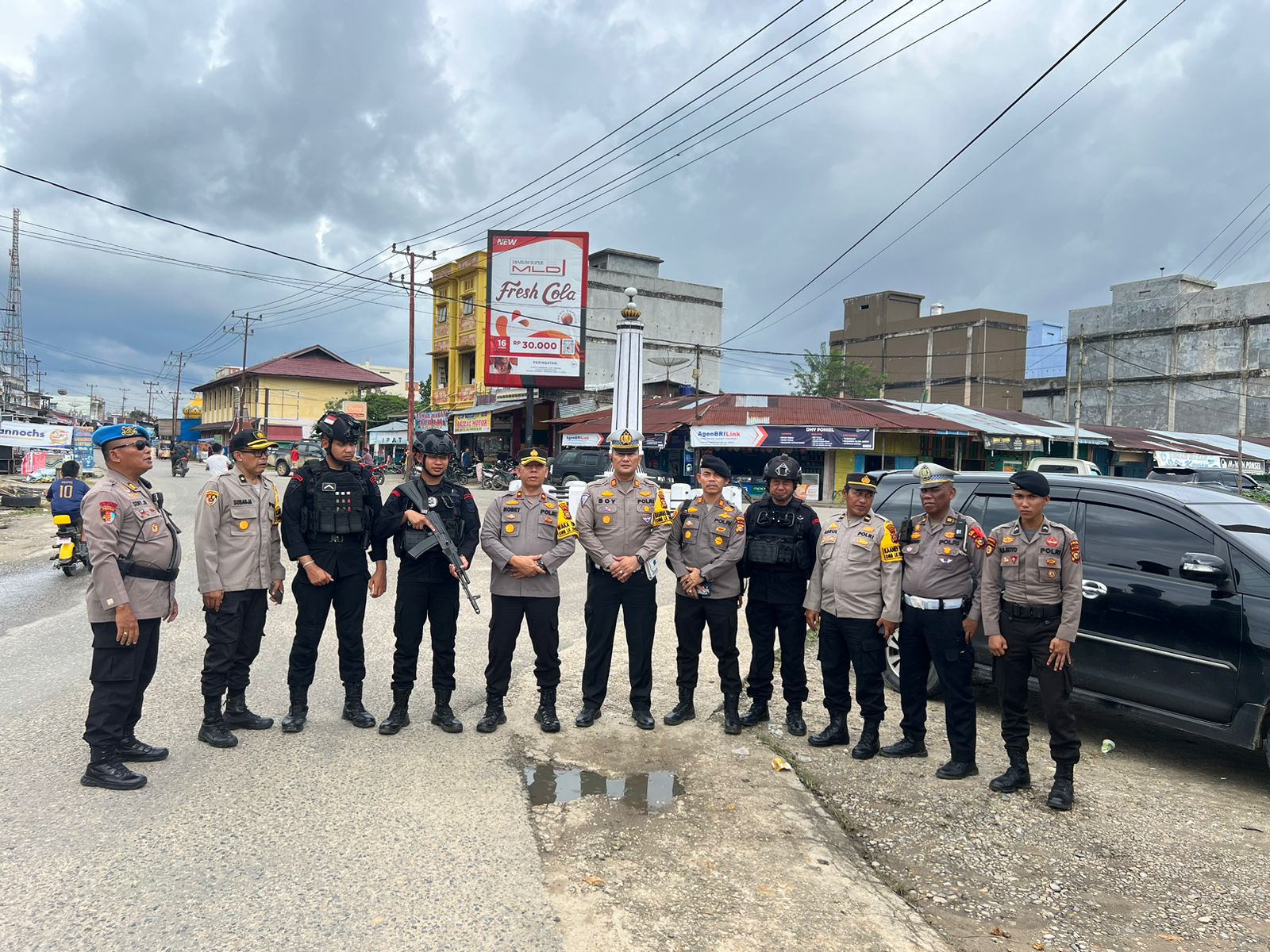 Wujudkan Pemilu Damai, Wakapolres Kuansing Tinjau Pengamanan Pemilu di Dapil III