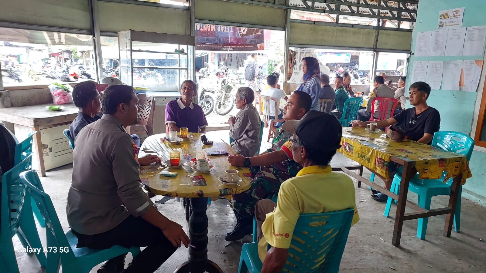 Polsek Batang Tuaka Laksanakan Cooling System di Desa Sungai Luar Inhil Jelang Pemilu 2024