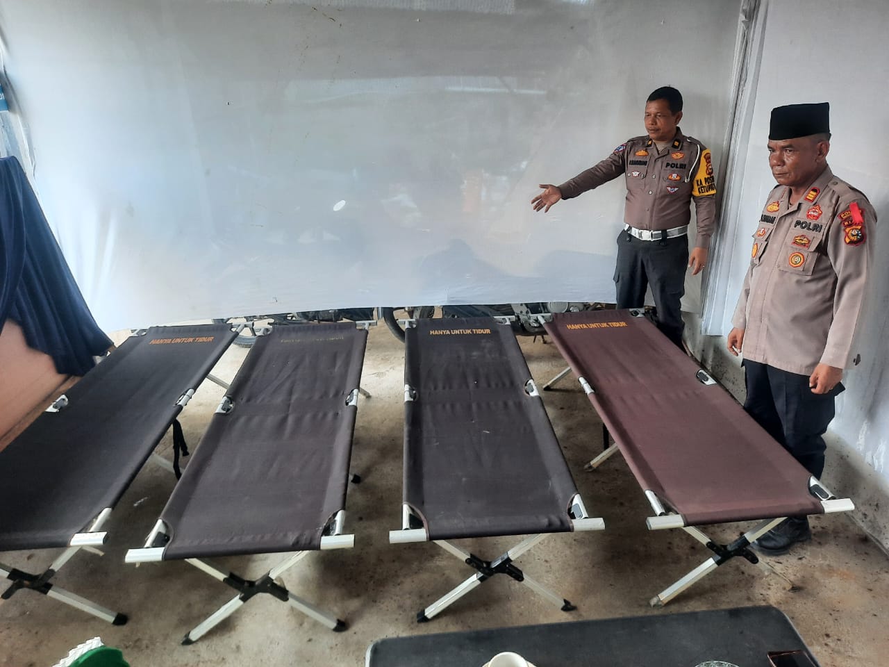 Polres Inhu Siagakan Tempat Tidur di Posko Mudik Lebaran 2025