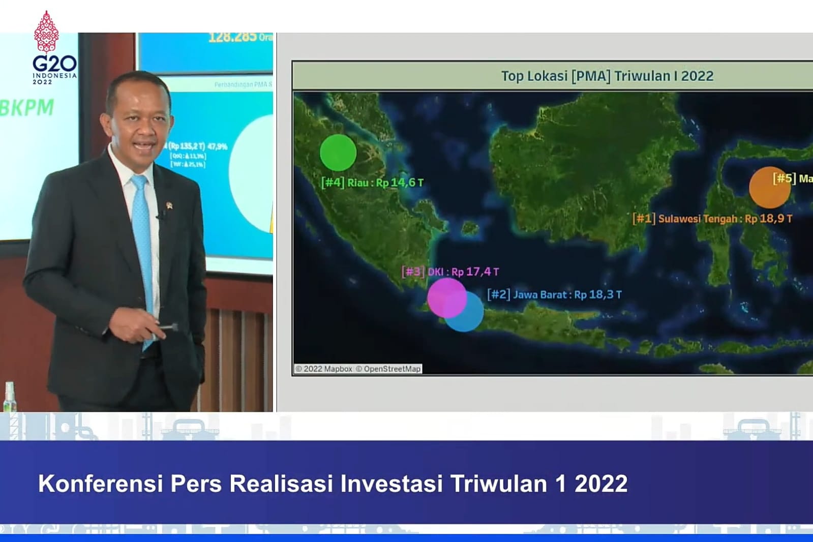 Pertama Kalinya Dalam Sejarah, Riau Peringkat 3 Nasional Realisasi Investasi Triwulan I 2022