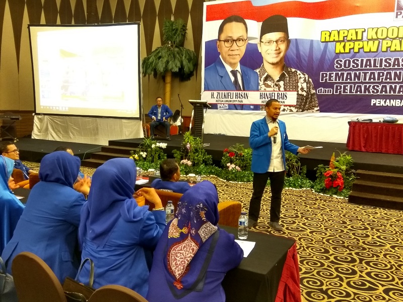 Dihadiri Hanafi Rais, PAN Riau Gelar Rapat Koordinasi Wilayah II