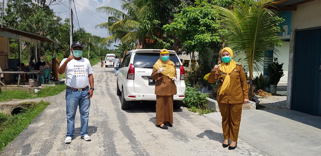 Cek Perkembangan ODP Dilingkungan, Aidil Amri Langsung Kelapangan