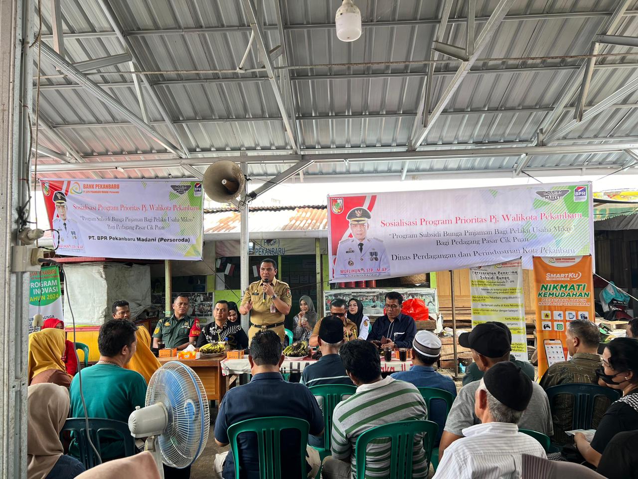 Disperindag Pekanbaru Sosialisasikan Program Pinjaman Tanpa Bunga Ke Pedagang Cik Puan