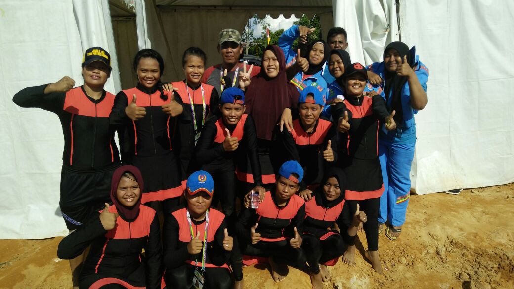 Atlet Dayung Putri Bengkalis Raih Emas