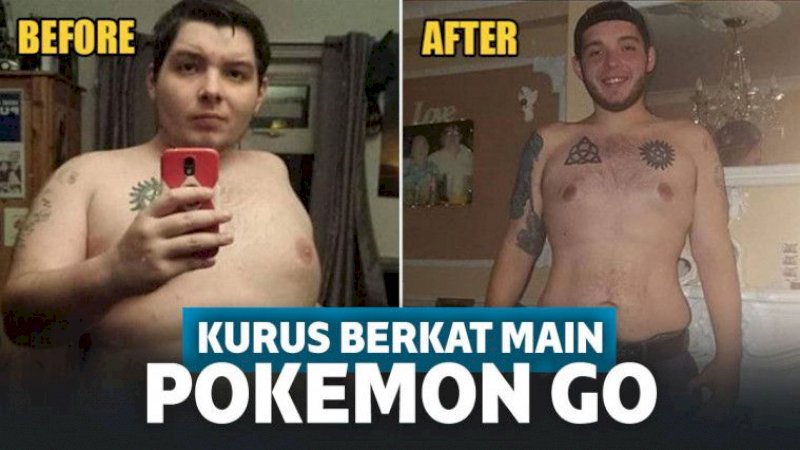 Main Pokemon Go, Berat Badan Pemuda Ini Turun 60 Kg