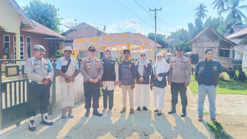 Personel Gabungan Polres Kuansing Amankan Kampanye di Pangean