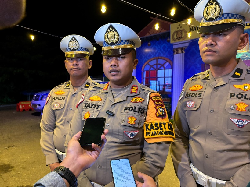 Arus Nataru Mulai Padat, Satlantas Polres Pelalawan Siagakan Tim Pengurai Macet