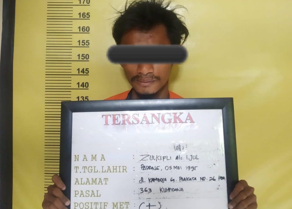 Polsek Bukit Raya Tangkap Pelaku Jambret Handphone di Jalan Kartama