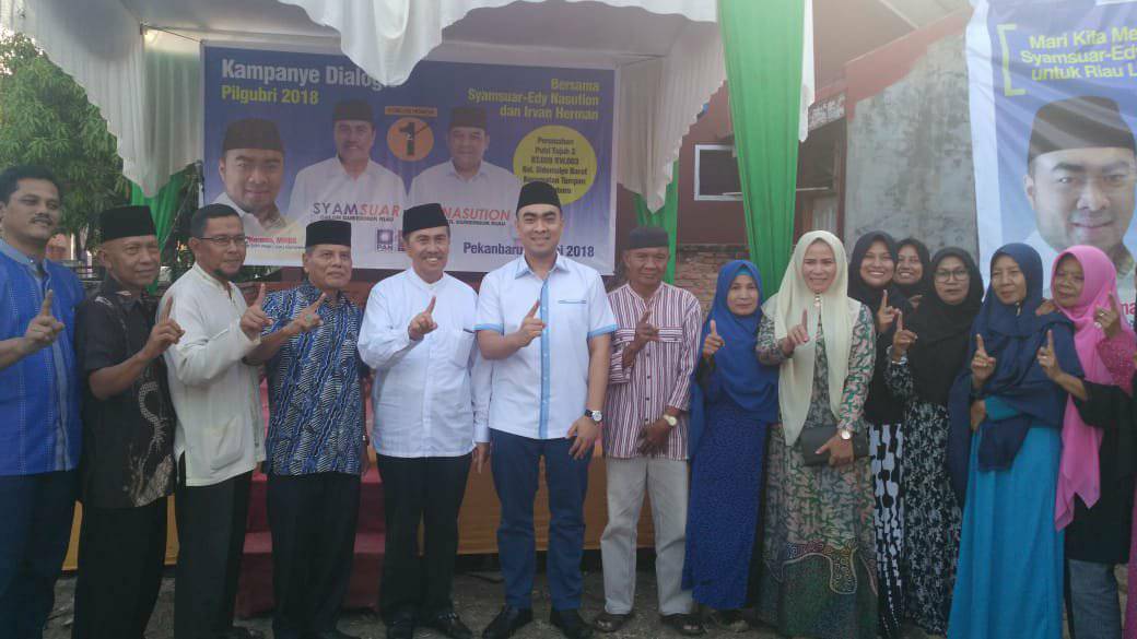 Melalui Anaknya, Mantan Walikota Pekanbaru Herman Abdullah Harapkan Masyarakat Pilih Syamsuar