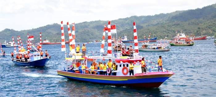 FPSL 2017, Ribuan Kapal Hiasi Selat Lembeh