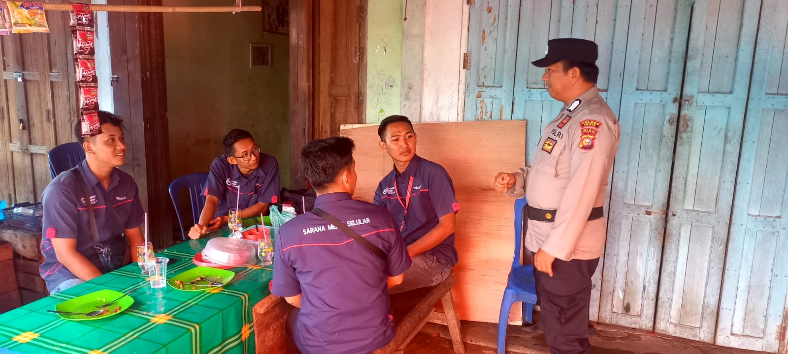 Cooling System Polsek Tempuling, Ingatkan Warga Tidak Terpengaruh Berita Hoax