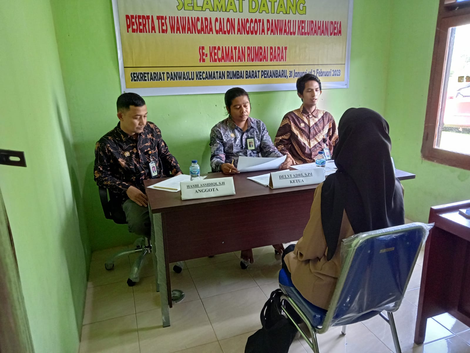 16 Peserta Calon PKD se-Kecamatan Rumbai Barat Ikuti Tes Wawancara