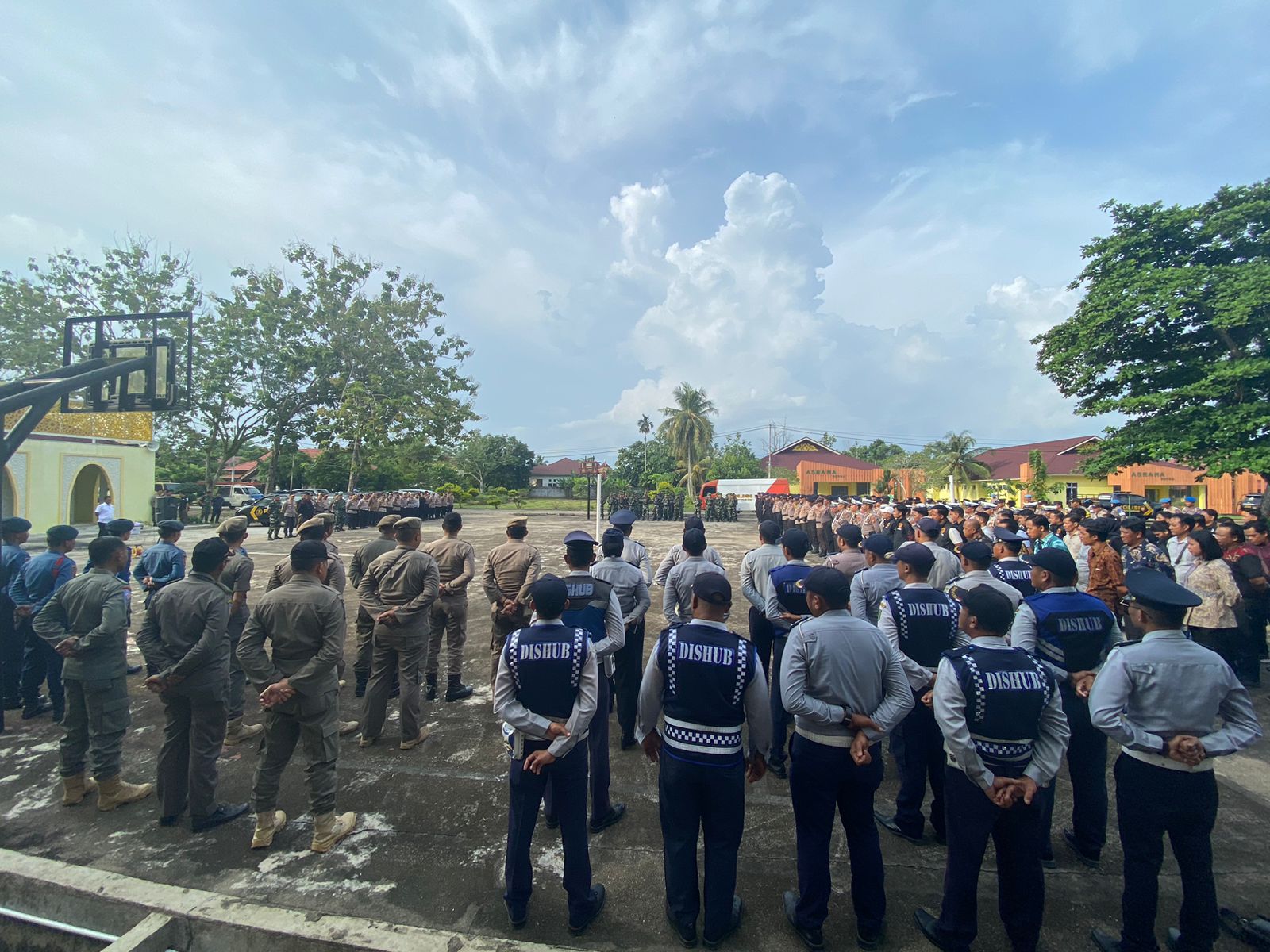 Amankan Debat Kandidat, Polres Inhu Gelar Apel Bersama dan TFG