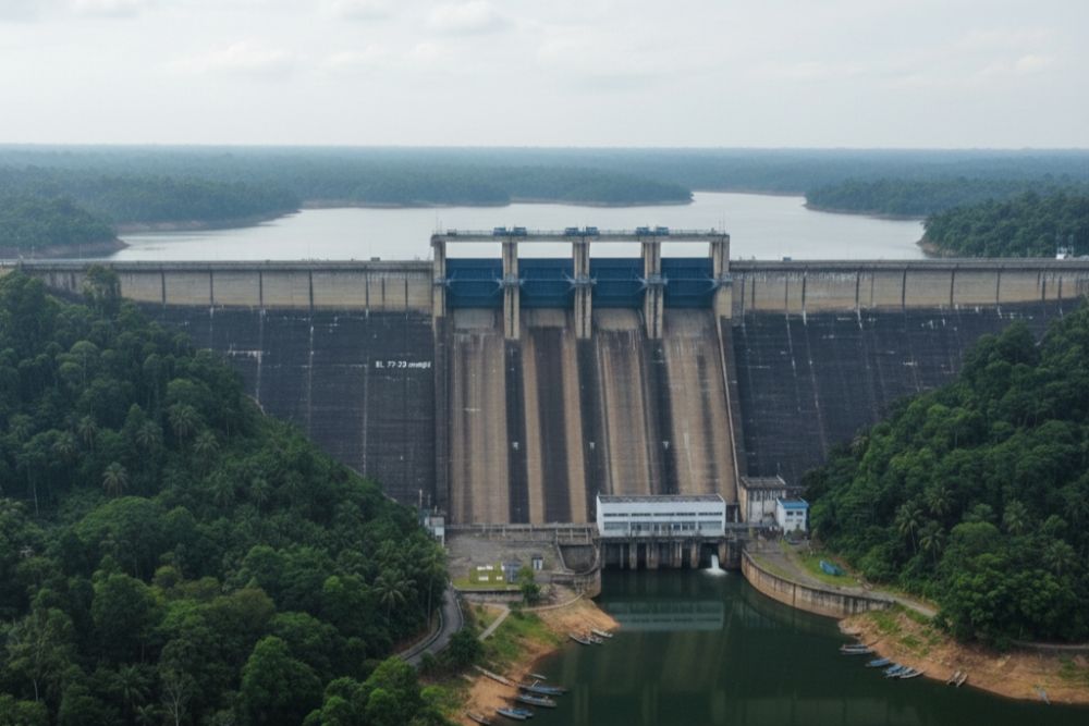 Elevasi Waduk PLTA Koto Panjang Turun 10 Sentimeter Pagi Ini