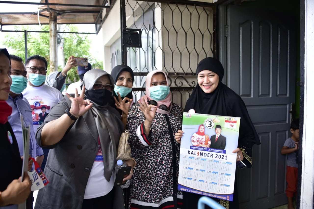 Iringi Kampanye Door To door di Tegal Sari Duri, Kasmarni Diminta Masuk, Didoakan dan Diyakini Menang