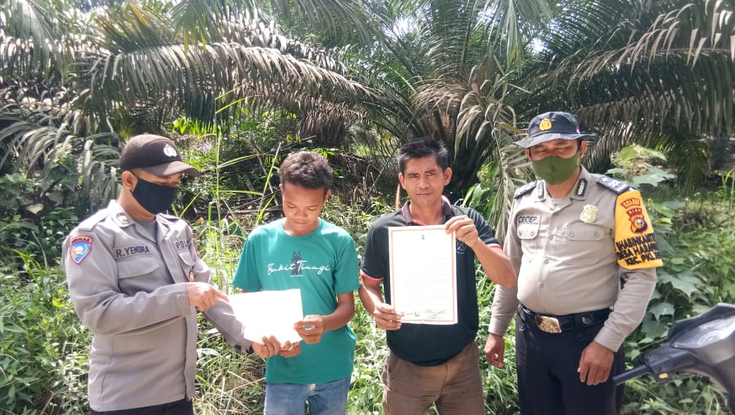 Setiap Hari, Polsek Pangkalan Kuras Sosialisasi Karhutla