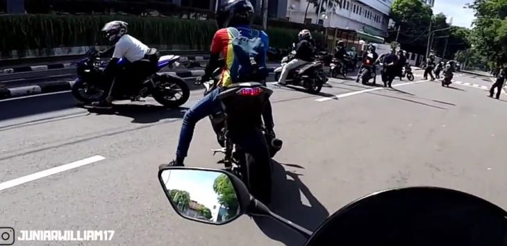 Rider Moge Ditendang Paspampres, Letkol Wisnu: Untung cuma Ditendang, Aturannya Ditembak