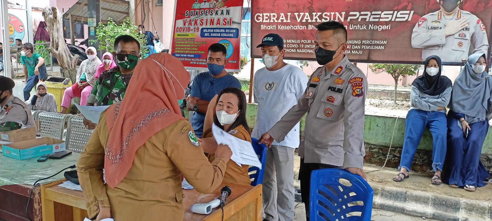Berikut Capaian Vaksinasi Per 31 Januari di Kecamatan Bandar Sei Kijang