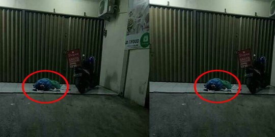 Tidur Diemperan Toko dan Beralaskan Tikar, Saat Dibangunkan Ternyata...