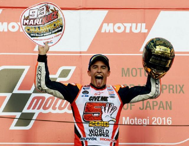 Marquez Senang Balik ke Spanyol dengan Status Juara MotoGP 2016