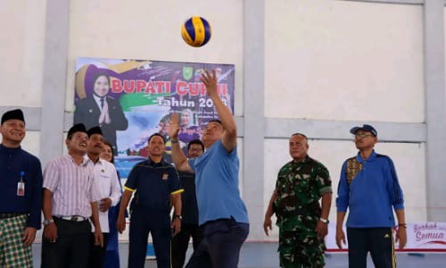 GOR Sultan Mahmudsyah Tempat Diselenggarakan Turnamen Volly Ball Bupati Cup II