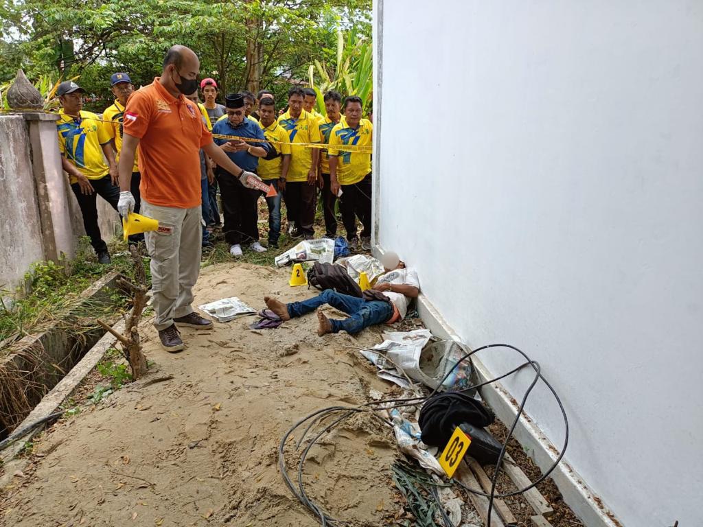 Tukang Bangunan Meregang Nyawa di Halaman Belakang Kantor PU Riau