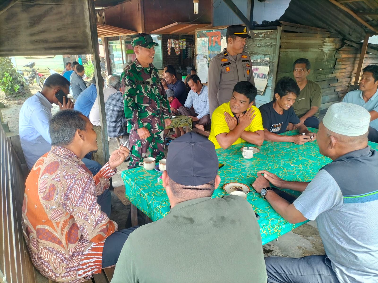 Polsek Tambusai Gelar Cooling System di Tandihat untuk Dukung Pilkada Damai 2024