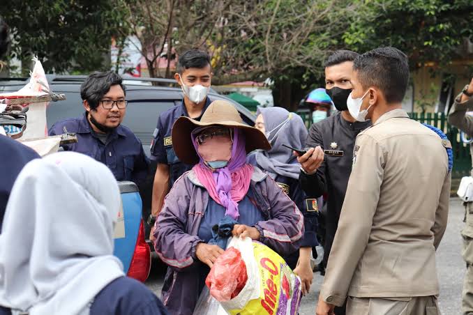 Minta-minta di Jalan, Ratusan Gepeng Dijaring Dinsos Pekanbaru