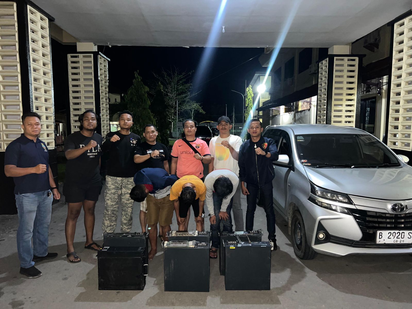 Satreskrim Polres Bengkalis Ungkap Pencurian Baterai Tower dalam 24 Jam