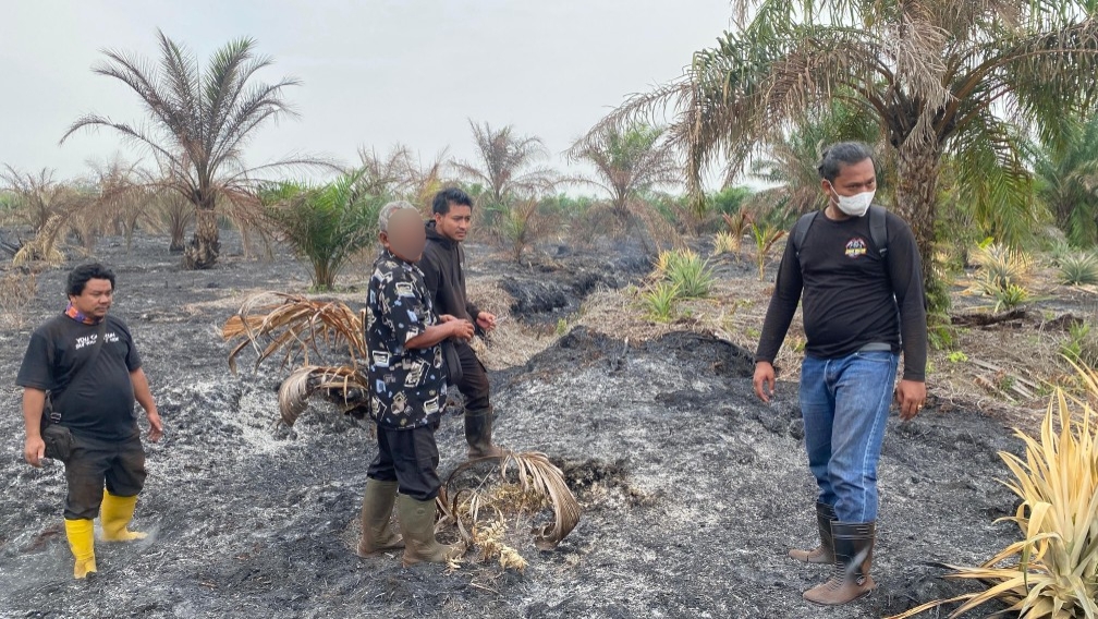 Polres Bengkalis Tetapkan Satu Tersangka Karhutla di Kawasan Hutan Produksi Terbatas Desa Buluh Apo