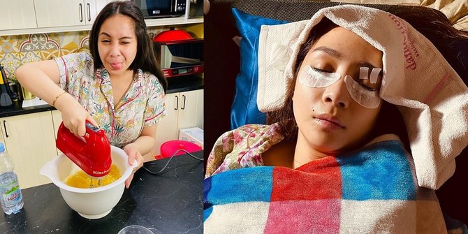 Lihat Nagita Tidur Dengan Klopak Mata Diplester, Netizen Pada Bilang Begini