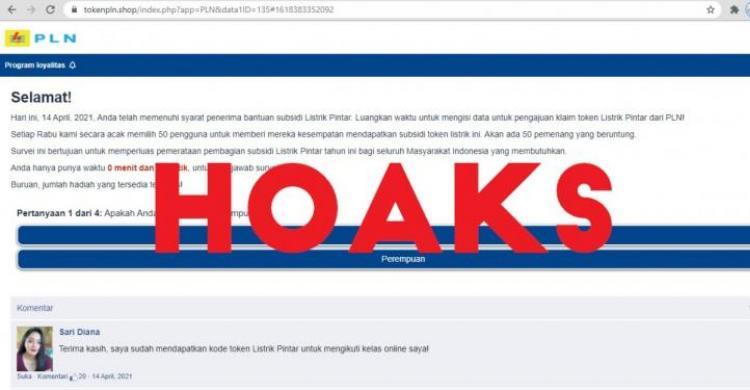 Pendaftaran Subsidi Listrik Lewat Website Dipastikan Hoax