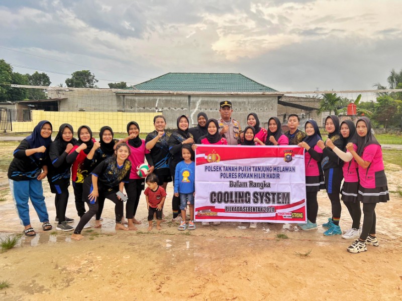 Polsek Tanah Putih Tanjung Melawan Gelar Turnamen Voli untuk Dukung Pilkada Damai