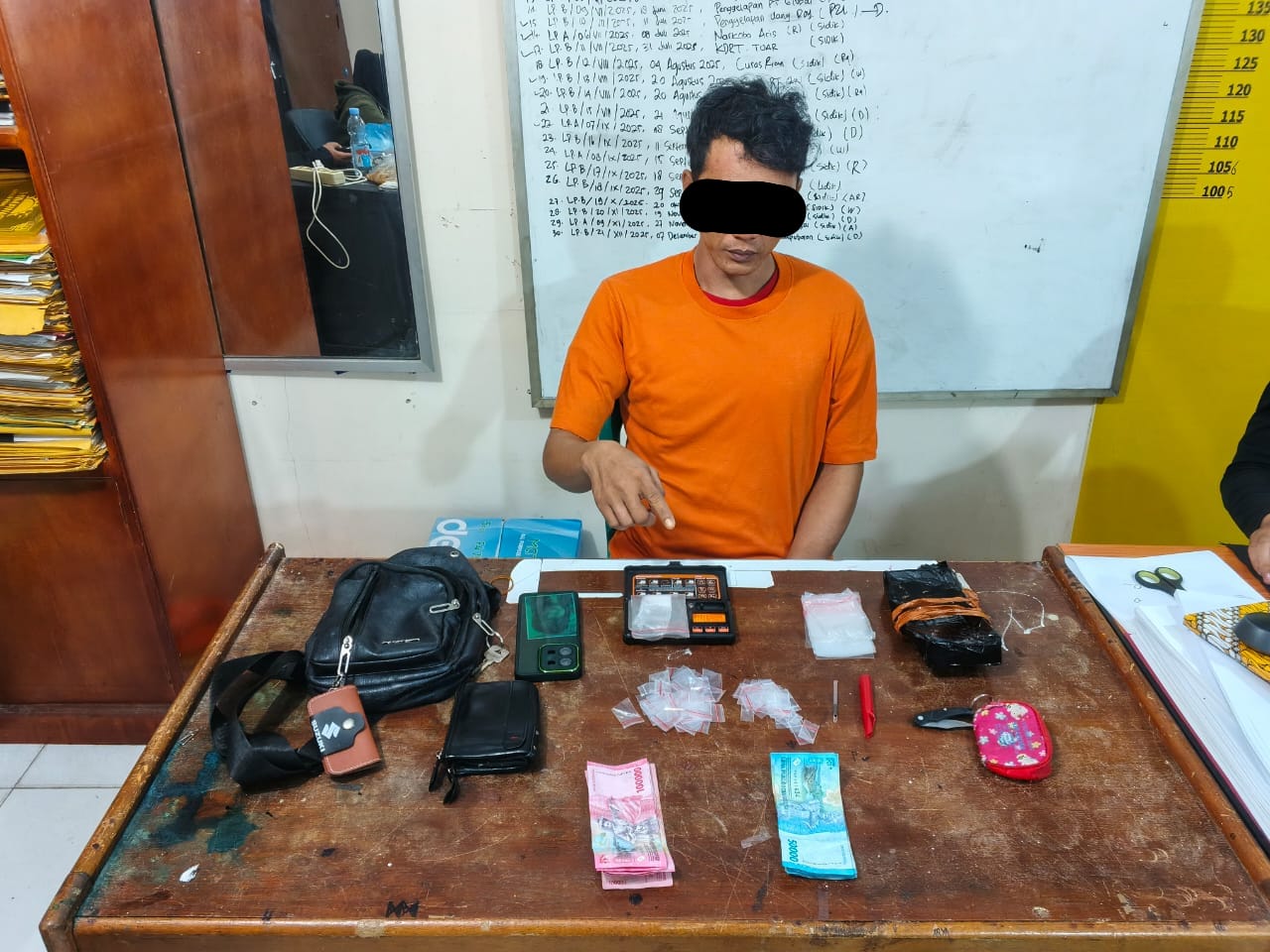 Simpan 2,85 Gram Sabu dalam Dompet, Warga Desa Setiang di Kuansing Dibekuk Polisi