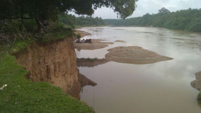 Diduga Akibat PETI, Tebing Sungai di Desa Tanjung Runtuh
