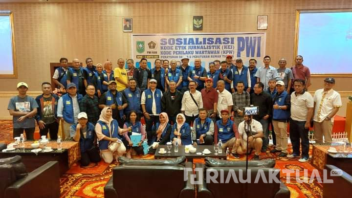Sosialisasi Kode Etik Jurnalistik oleh PWI Riau, Ilham Bintang: Jaga Integritas dan Profesionalisme Wartawan
