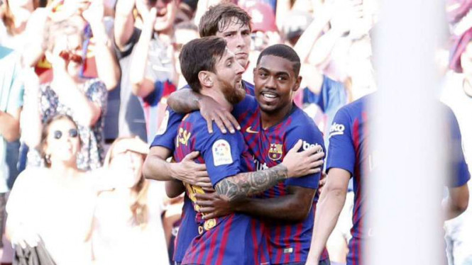 Malcom dan Messi Bikin Gol, Barcelona Juara Trofeo Joan Gamper