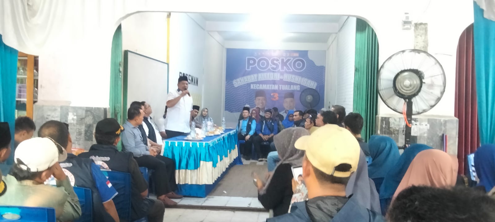 Kampanye Perdana, Alfedri-Husni Disambut Meriah di Perawang