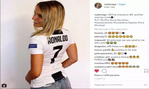 Nadia Vege, Gadis Seksi Pencinta Juventus