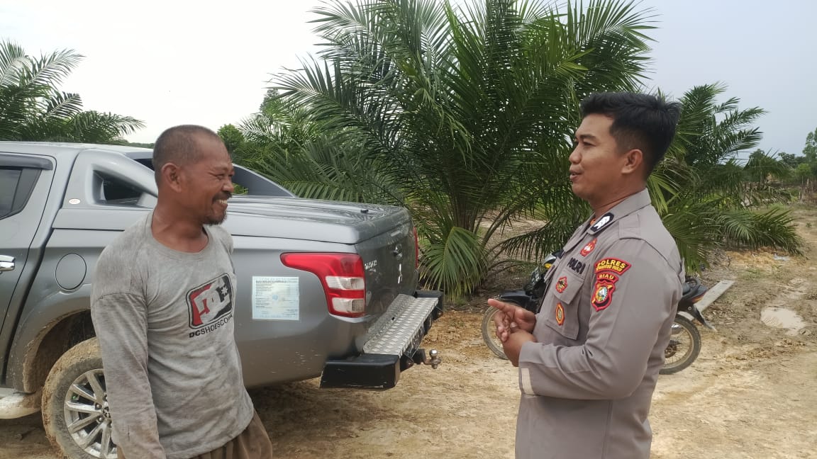 Polsek LBJ Ingatkan Bahaya Black Campaign Kepada Petani