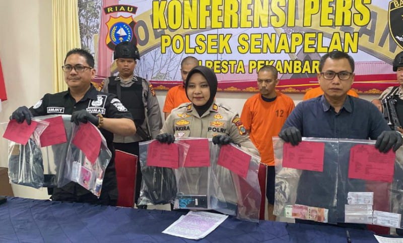 Tiga Pengedar Sabu Dibekuk di Pekanbaru, Polisi Amankan 13,16 Gram Barang Bukti