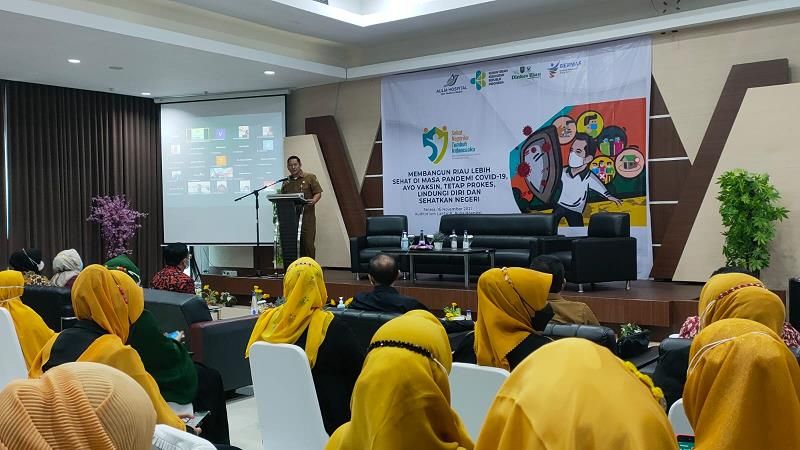 HKN 2021, Diskes Gelar Seminar Membangun Riau Lebih Sehat di Masa Pandemi