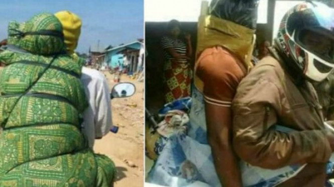 Geger Mayat Diajak 'Jalan-jalan' Pakai Sepeda Motor