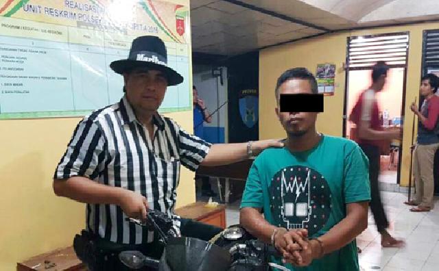 Gelapkan Motor Teman, Warga Kampar Kiri Diciduk Polisi