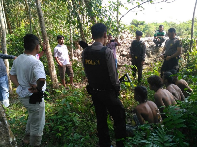 Di Mangobau Desa Koto Kari, Satuan Intelkam Polres Kuansing Kambali Tangkap Pelaku PETI