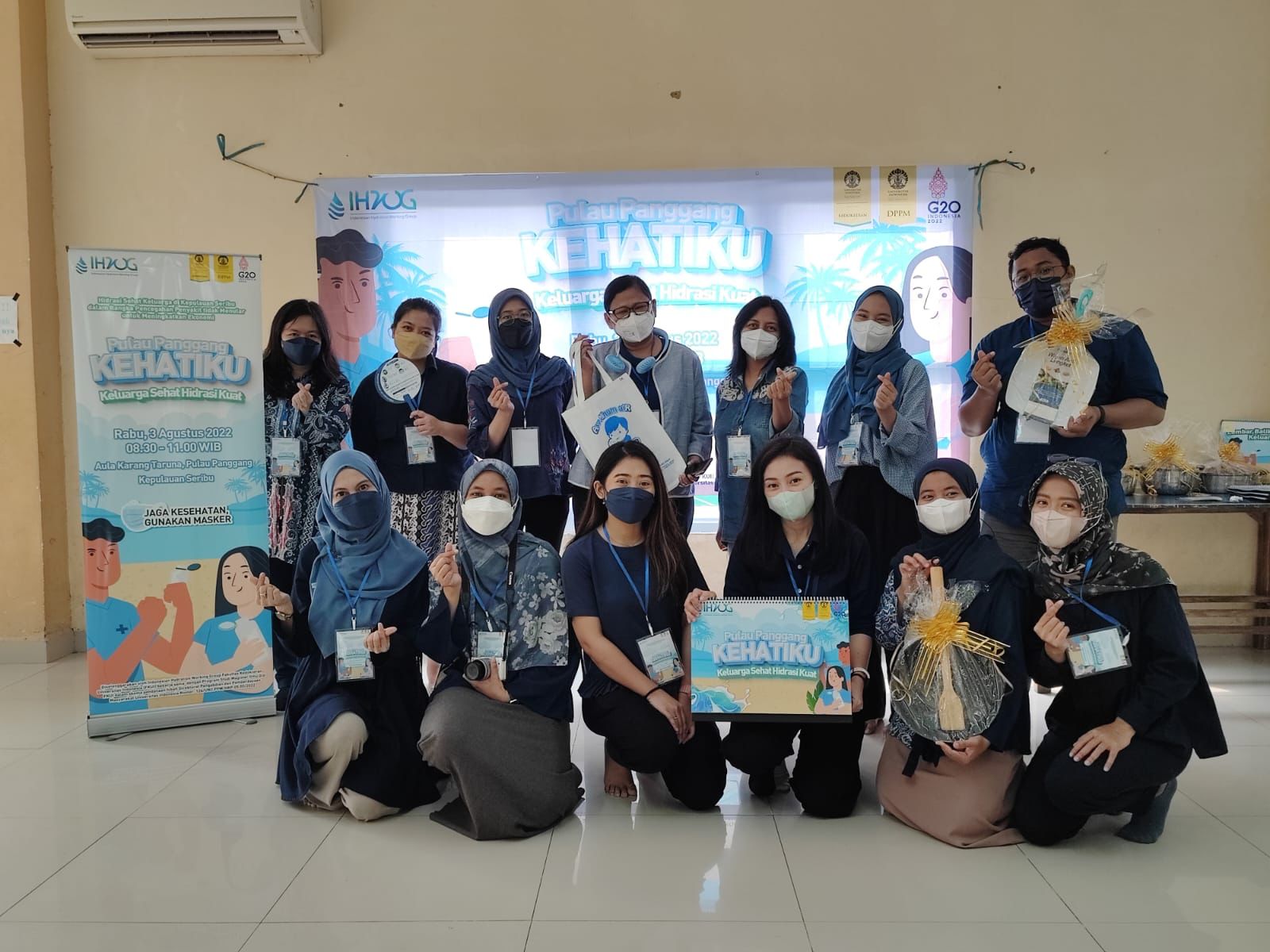 IHWG-FKUI Ajak Masyarakat Kepulauan Seribu Cegah Penyakit Tidak Menular Melalui Hidrasi Sehat