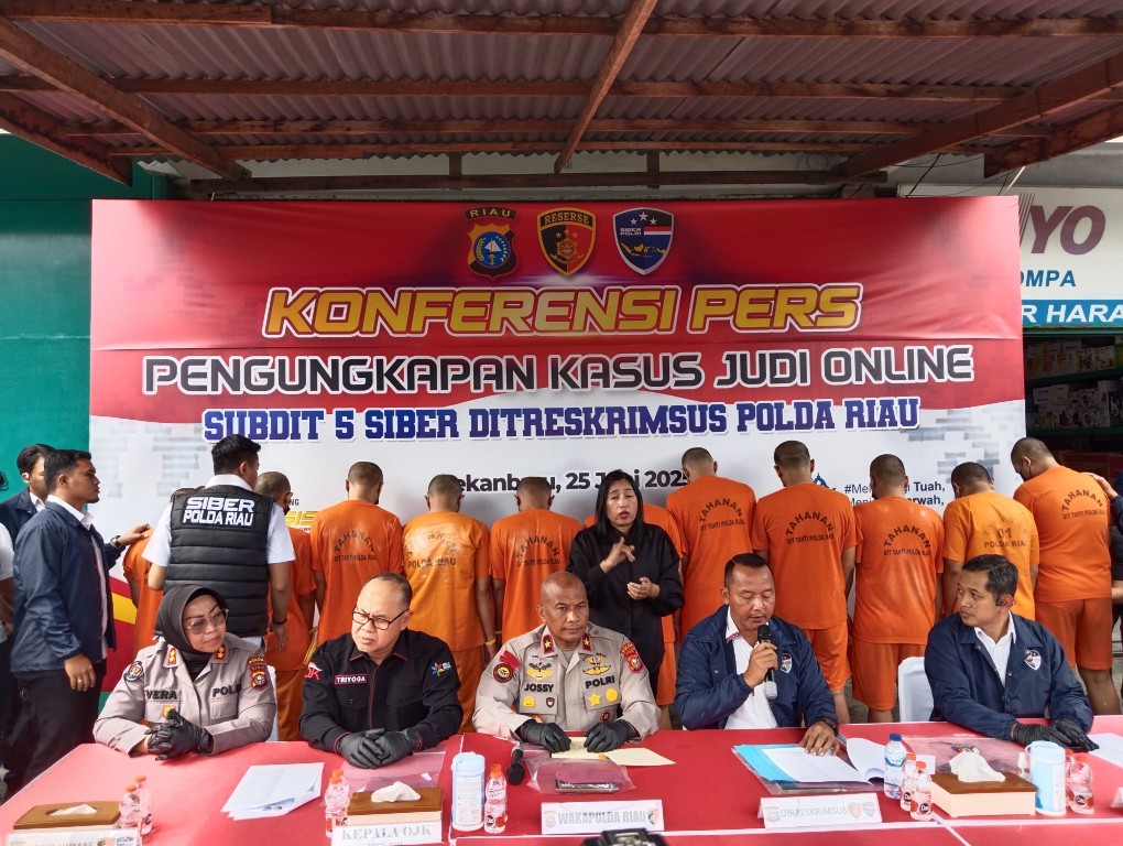 Polda Riau Bongkar Sindikat Judi Online Higgs Domino, Omzet Capai Rp3,6 Miliar