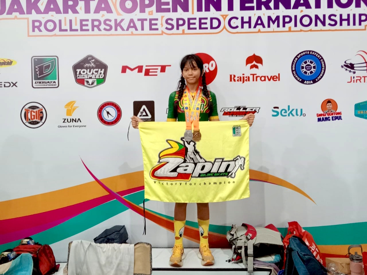 Atiqah Sienna Wibowo Juarai Kejuaraan Sepatu Roda Jakarta Open International 2025