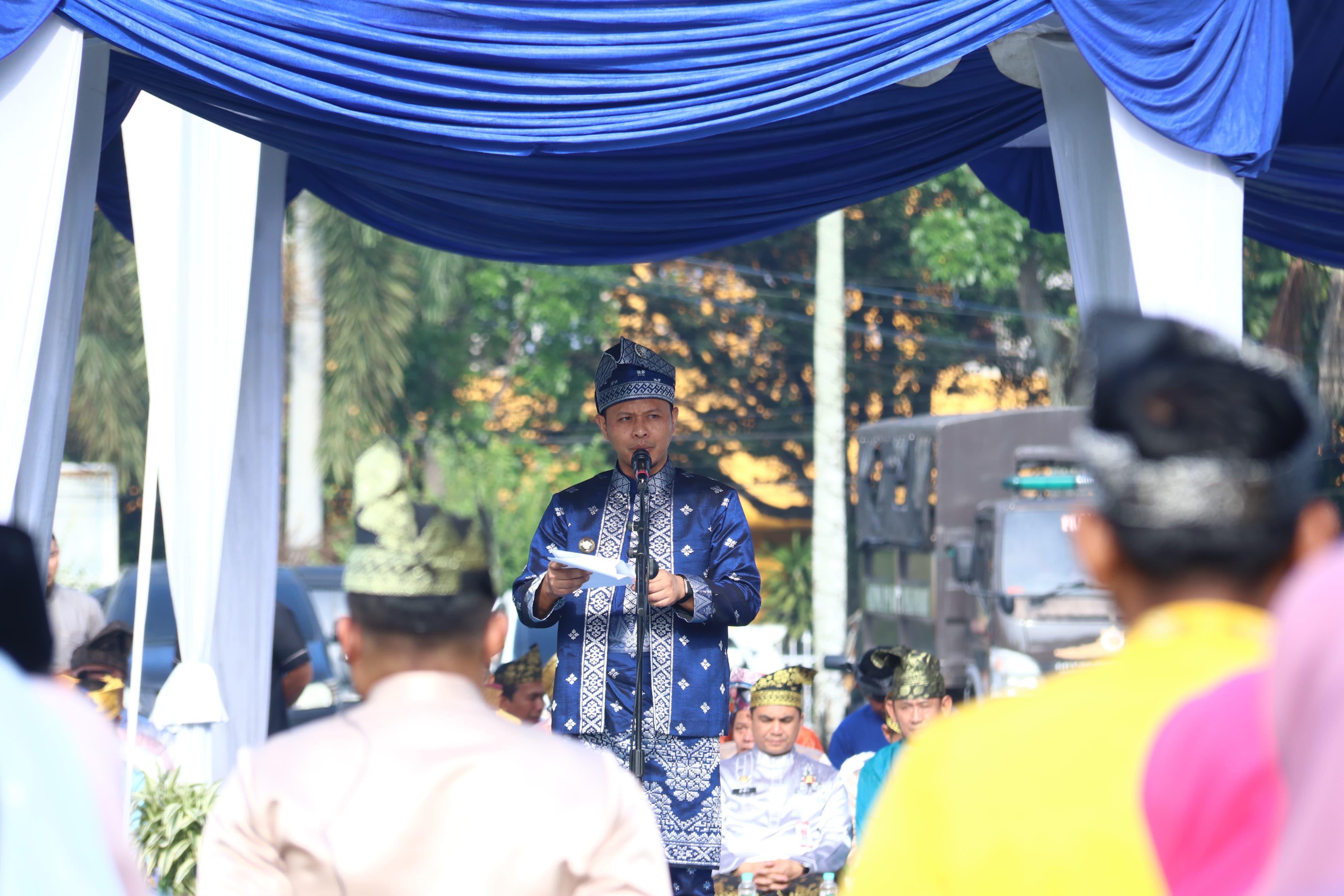 Hari Jadi Riau Ke-68, Wako Agung Tegaskan Komitmen Dukung Program Pemprov